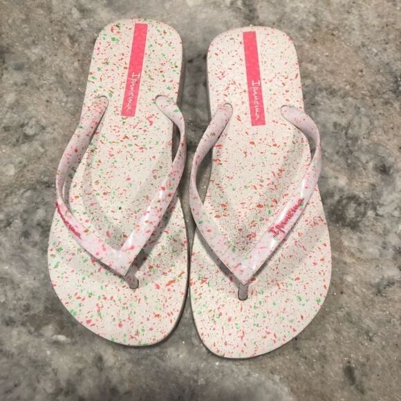 IPANEMA WHITE PINK Splash Sandals 4/5 - Picture 1 of 3